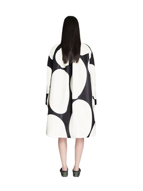 Dries Van Noten ripa3099 Cappotto stampato a trapezio DRIES VAN NOTEN | 261-010267-3099900 BLACK